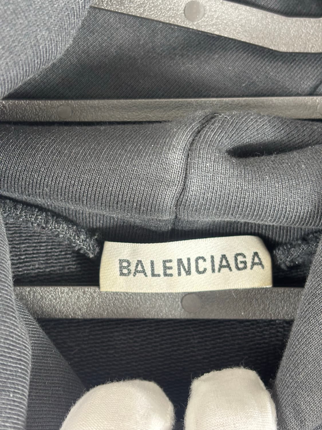 (정품)발렌시아가 마스터 오버 후드티 블랙 상품이미지6