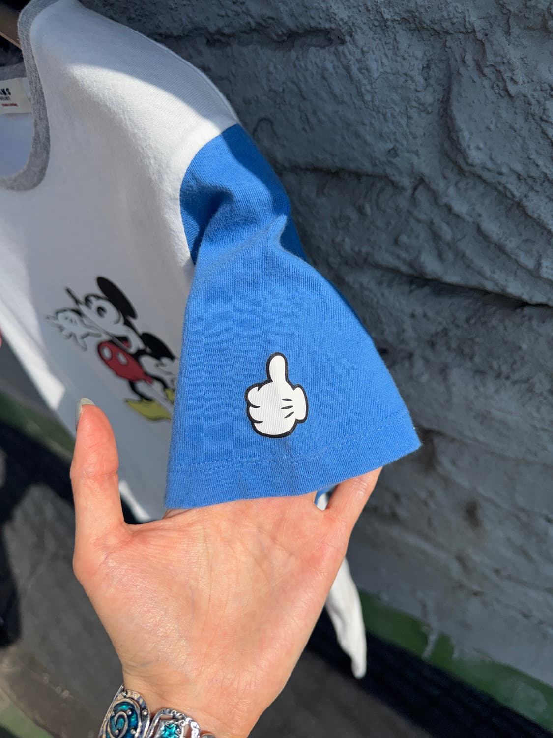 BEAMS HEART x Disney 미키 배색 반팔 티셔츠 상품이미지4
