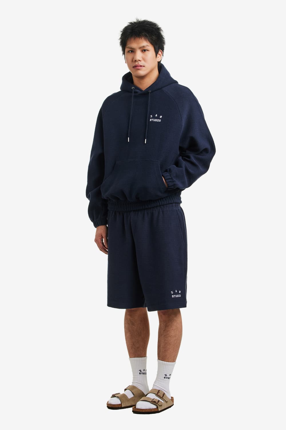 미개봉 아이앱스튜디오 헤링본 후드 네이비 S 상품이미지6