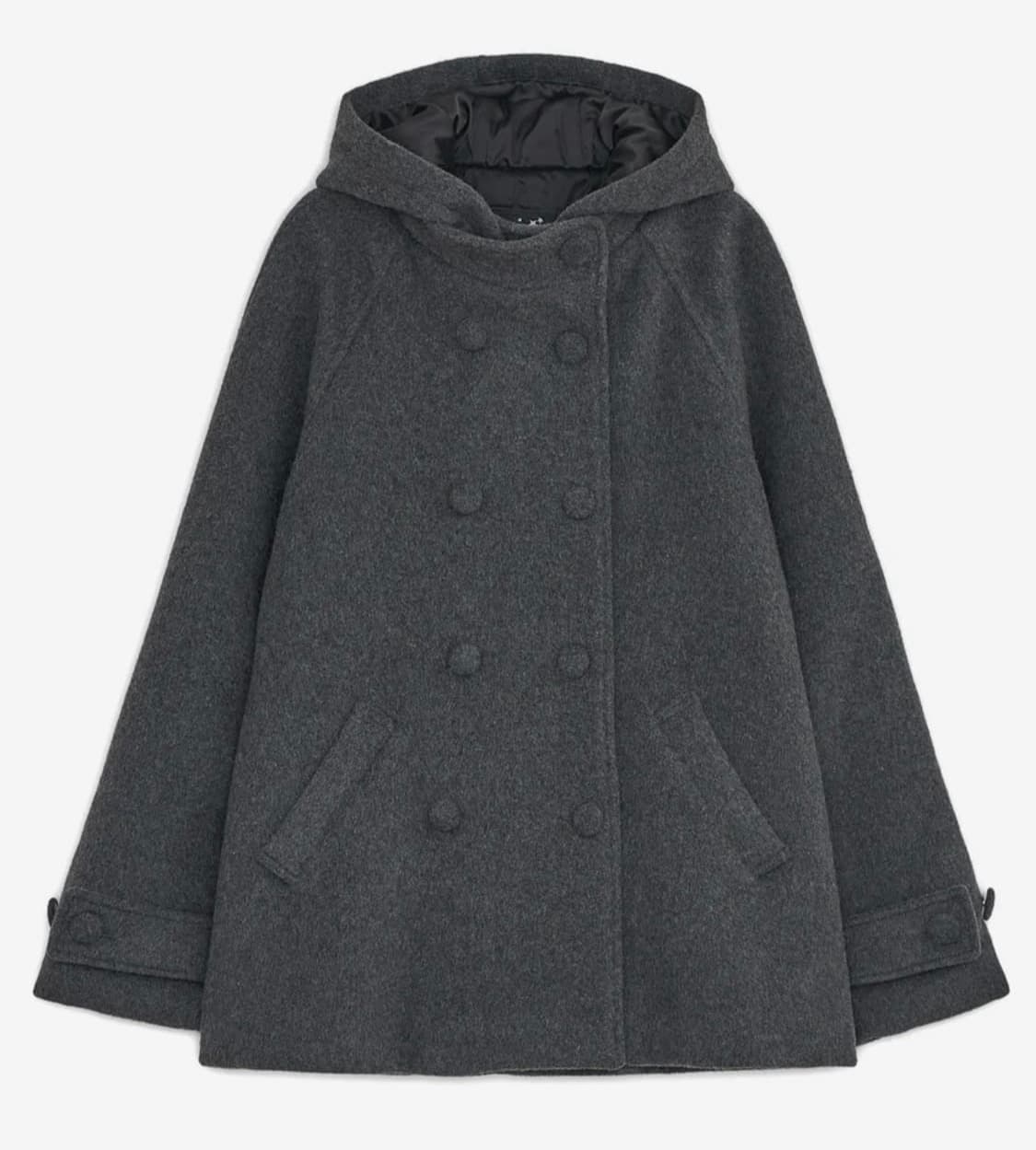 허그유어스킨 후드 하프 코트  상품이미지1