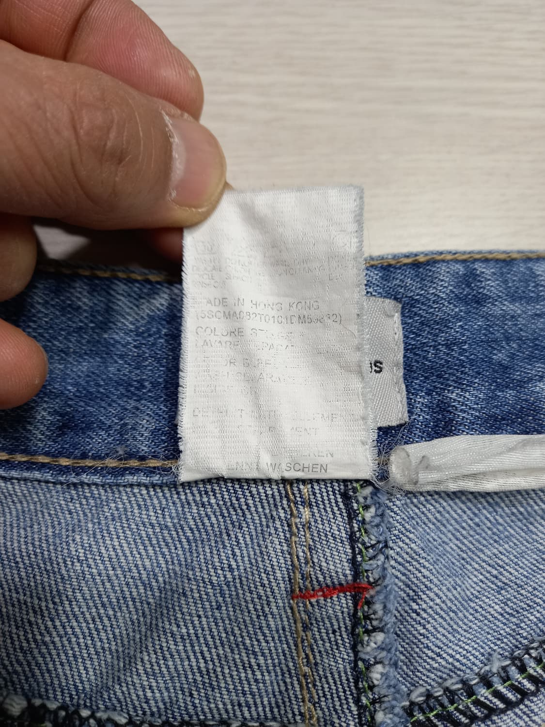 30 캘빈클라인 HongKong 워싱 와이드진 연청 30-205 상품이미지8