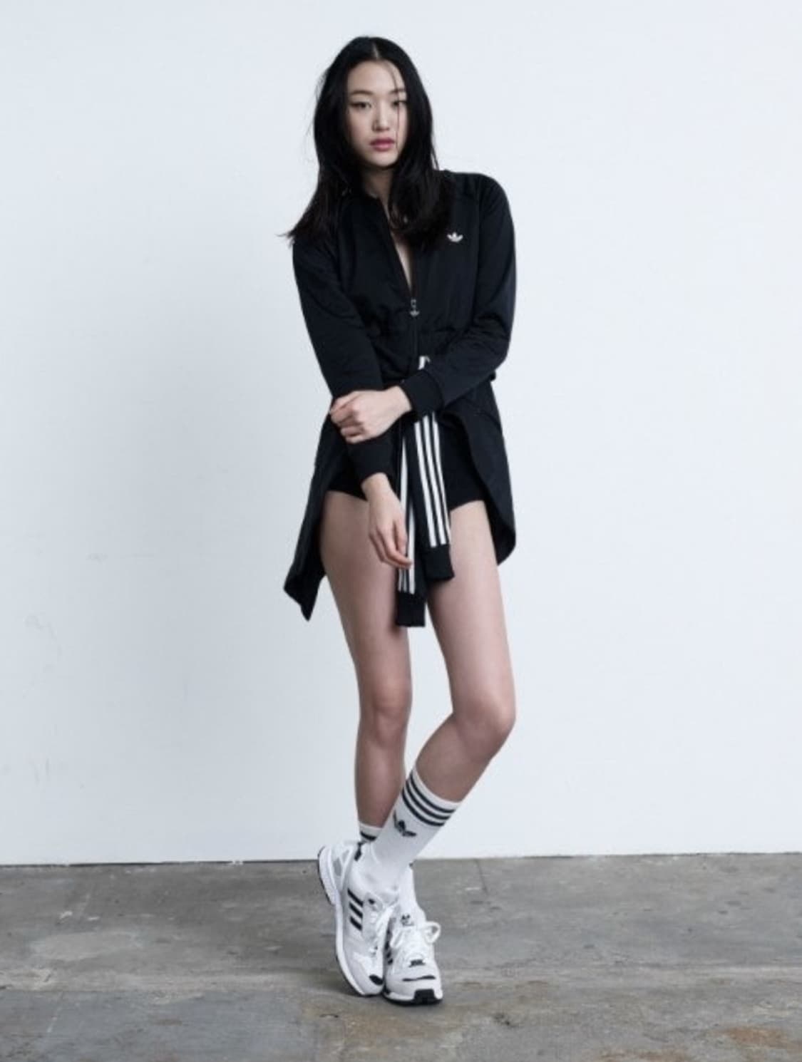Adidas Originals 벨티드 트랙 드레스 자켓 / Black / 상품이미지4