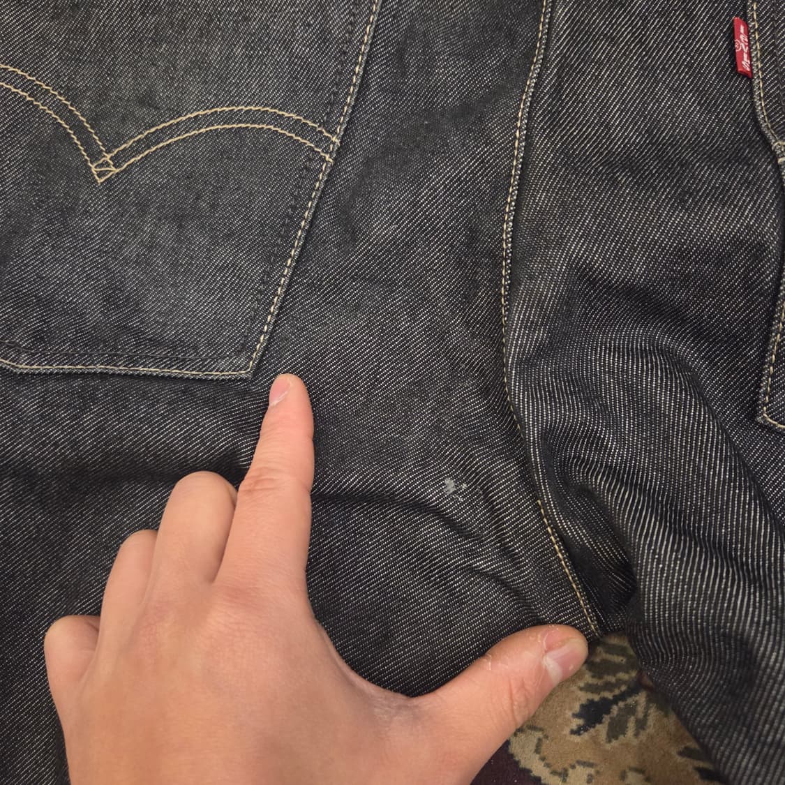 리바이스 엔지니어드진 32사이즈 생지 블랙진 흑청 상품이미지10