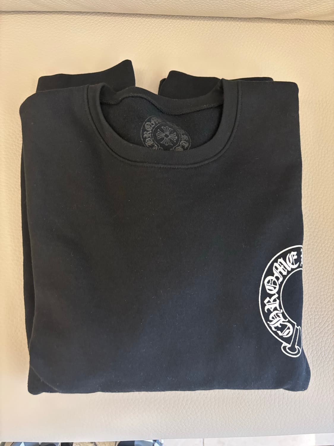 (새상품) 크롬하츠 홀스슈 로고 스웨트셔츠 블랙 XL 상품이미지2