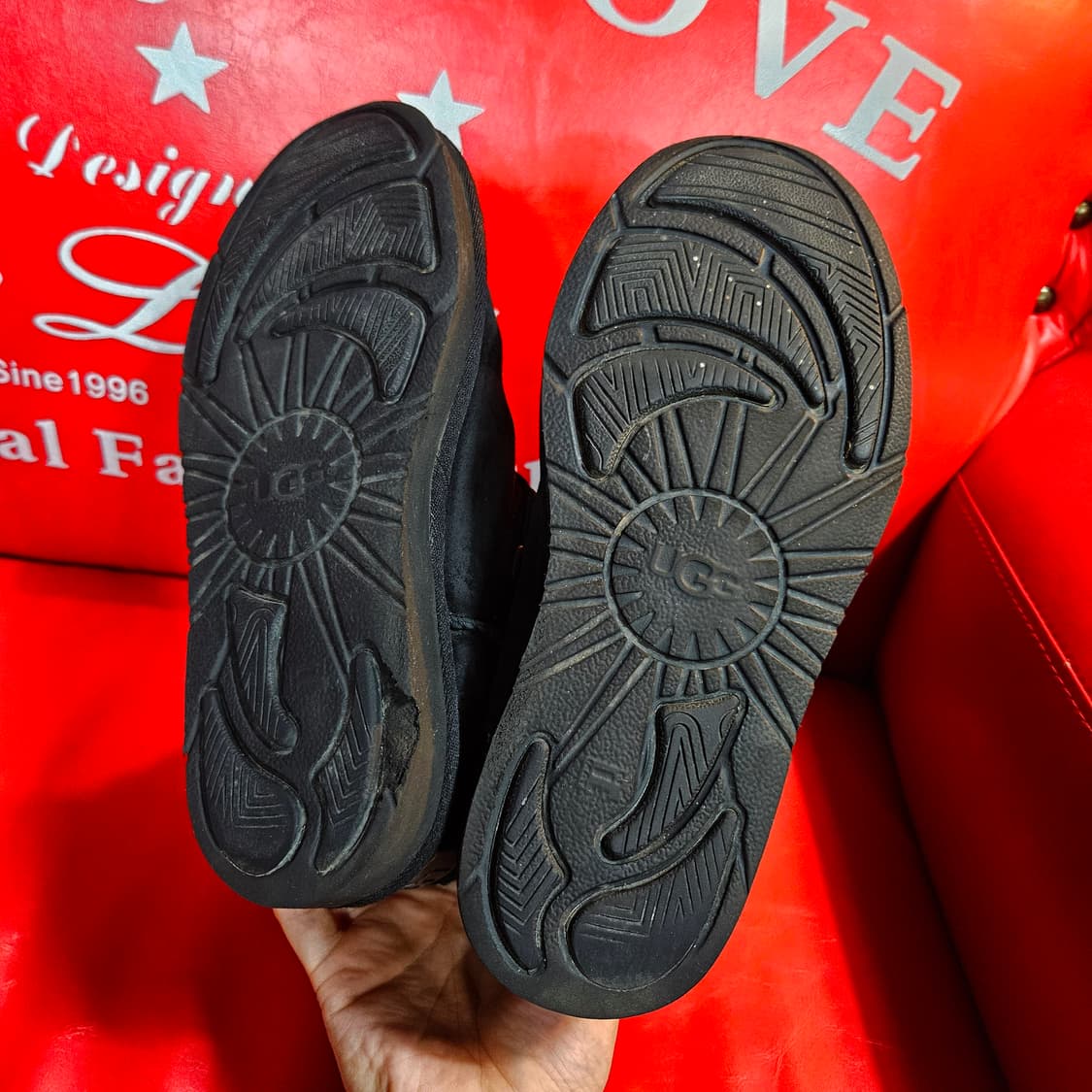 어그(UGG) 빈티지 양털 스트렙 부츠 38size(240) 상품이미지5