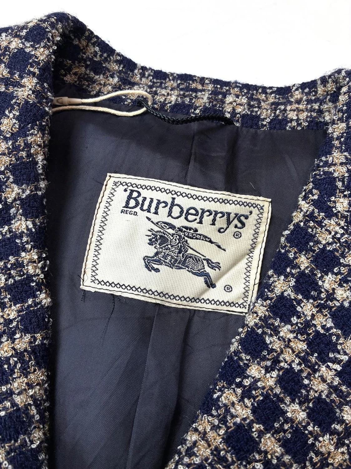 버버리 90s 올드머니룩 울 체크 블레이저 자켓 PN5235 상품이미지6