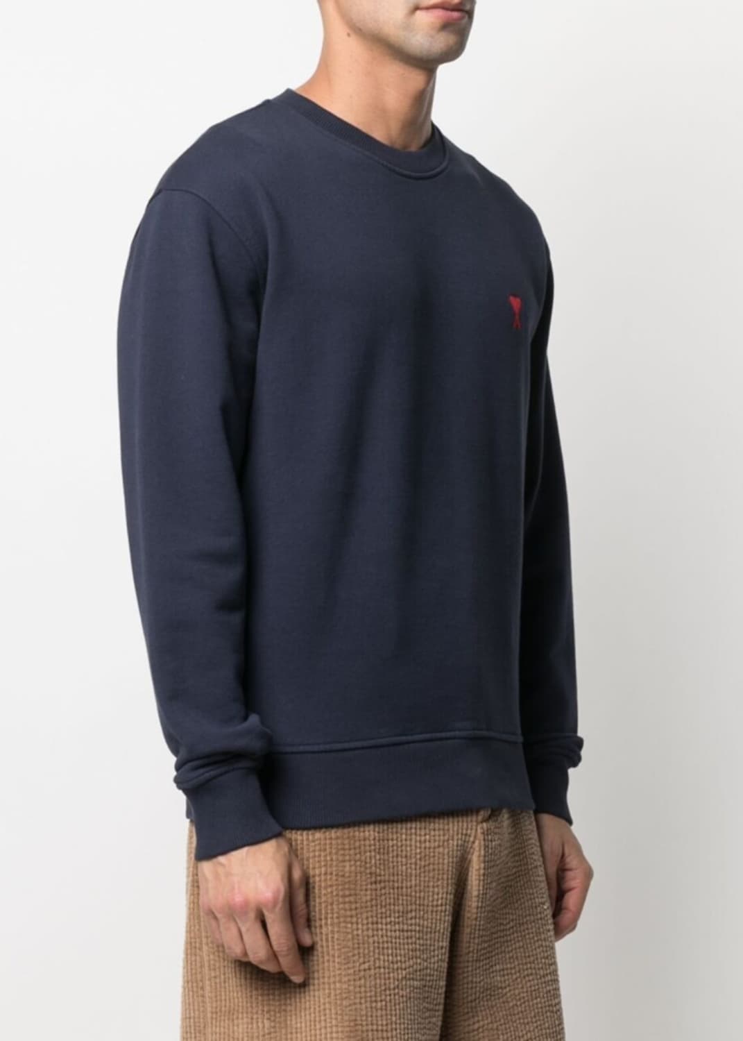 AMI 헤비 웨이트 맨투맨 네이비 상품이미지5