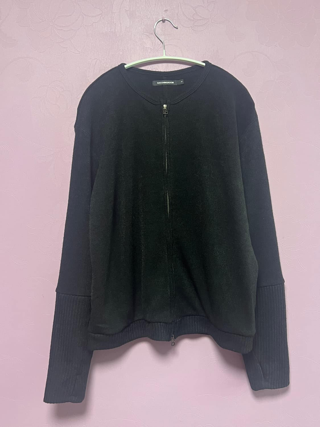 해칭룸 레이어 가디건 애쉬블랙 상품이미지3