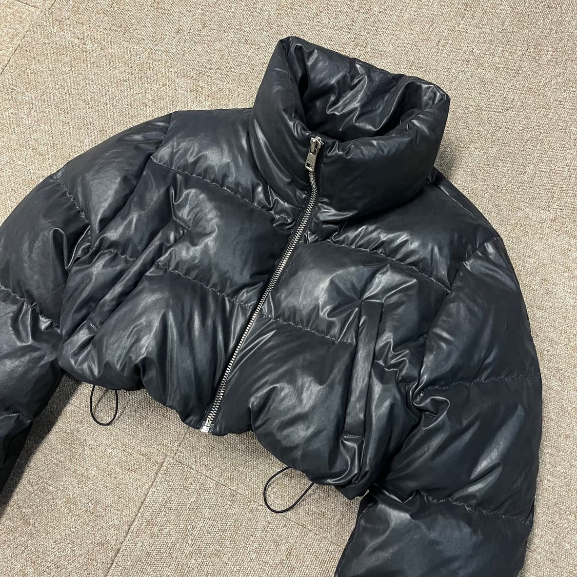  럭키 마르쉐 크롭 패딩 상품이미지3