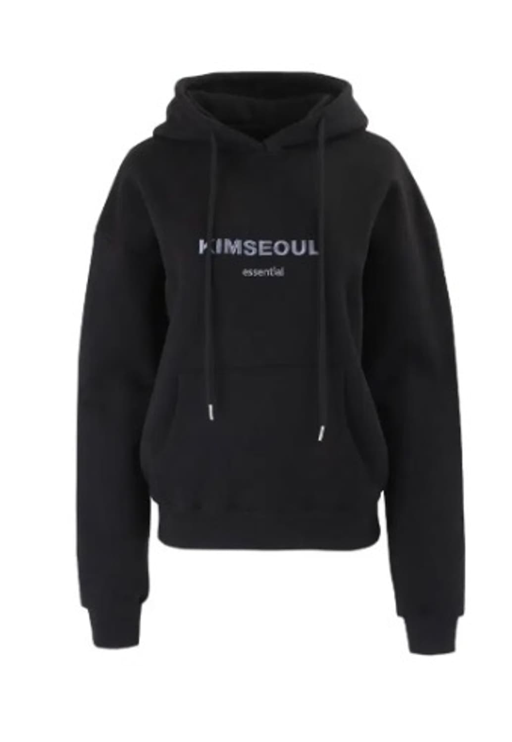 킴서울 534 logo hoodie 블랙앤블루차콜 상품이미지1