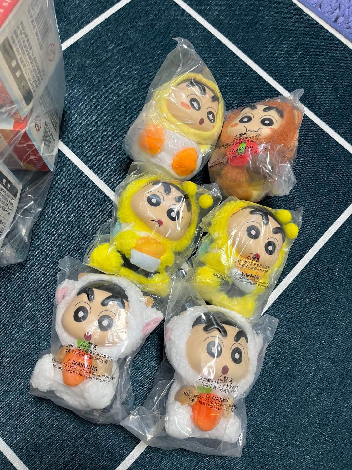 짱구 탑토이 동물 인형 피규어 키링 라부부 짱부부 상품이미지1