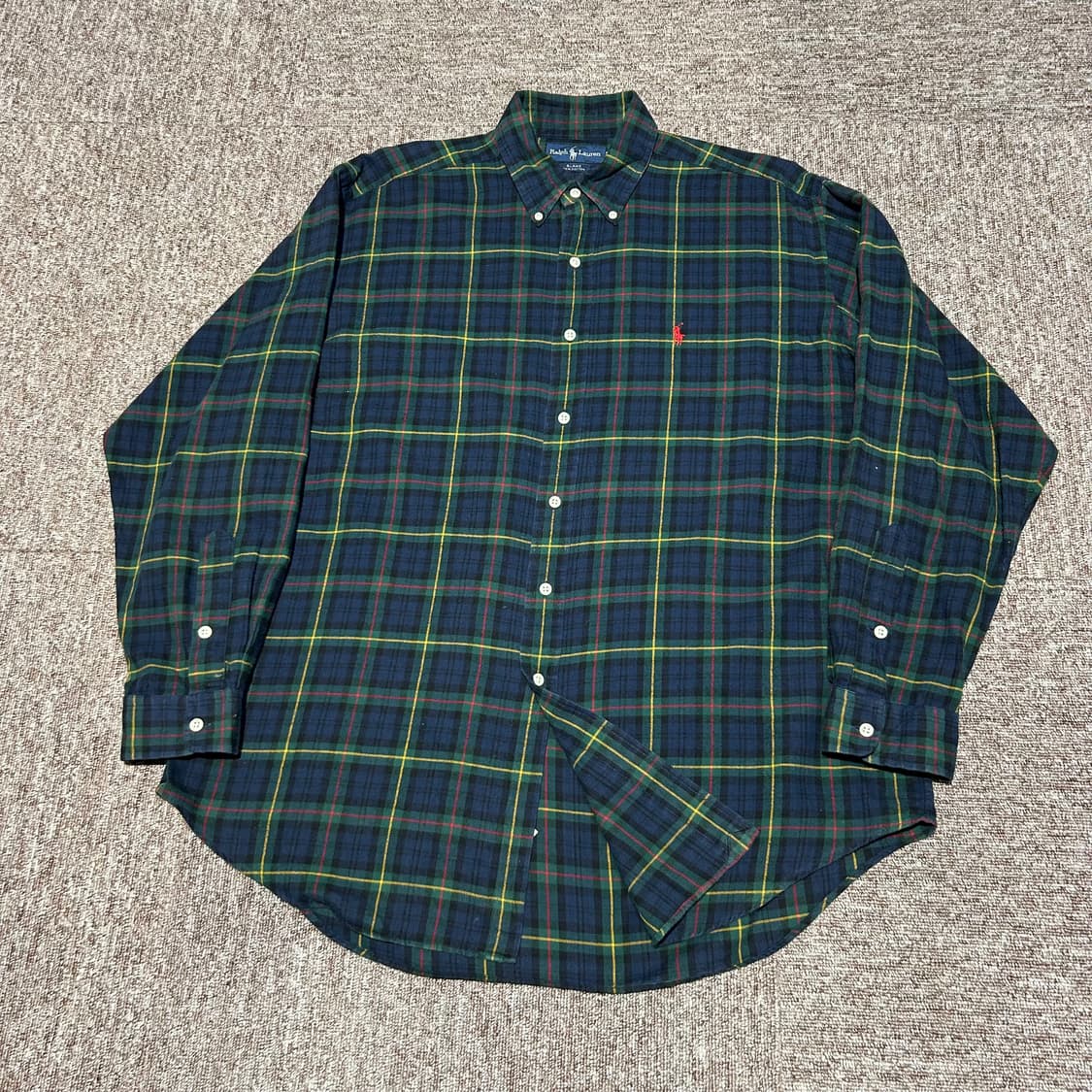L) 폴로 랄프로렌 클래식 플란넬 체크 셔츠 상품이미지3