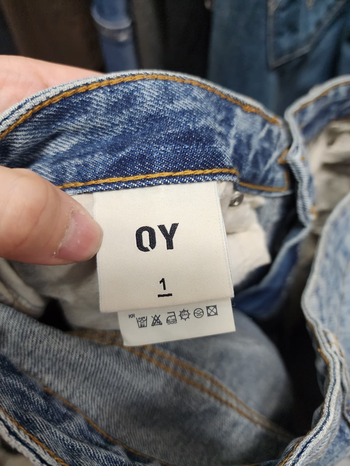 OY 오와이 워싱 더티드 와이드 팬츠 상품이미지5