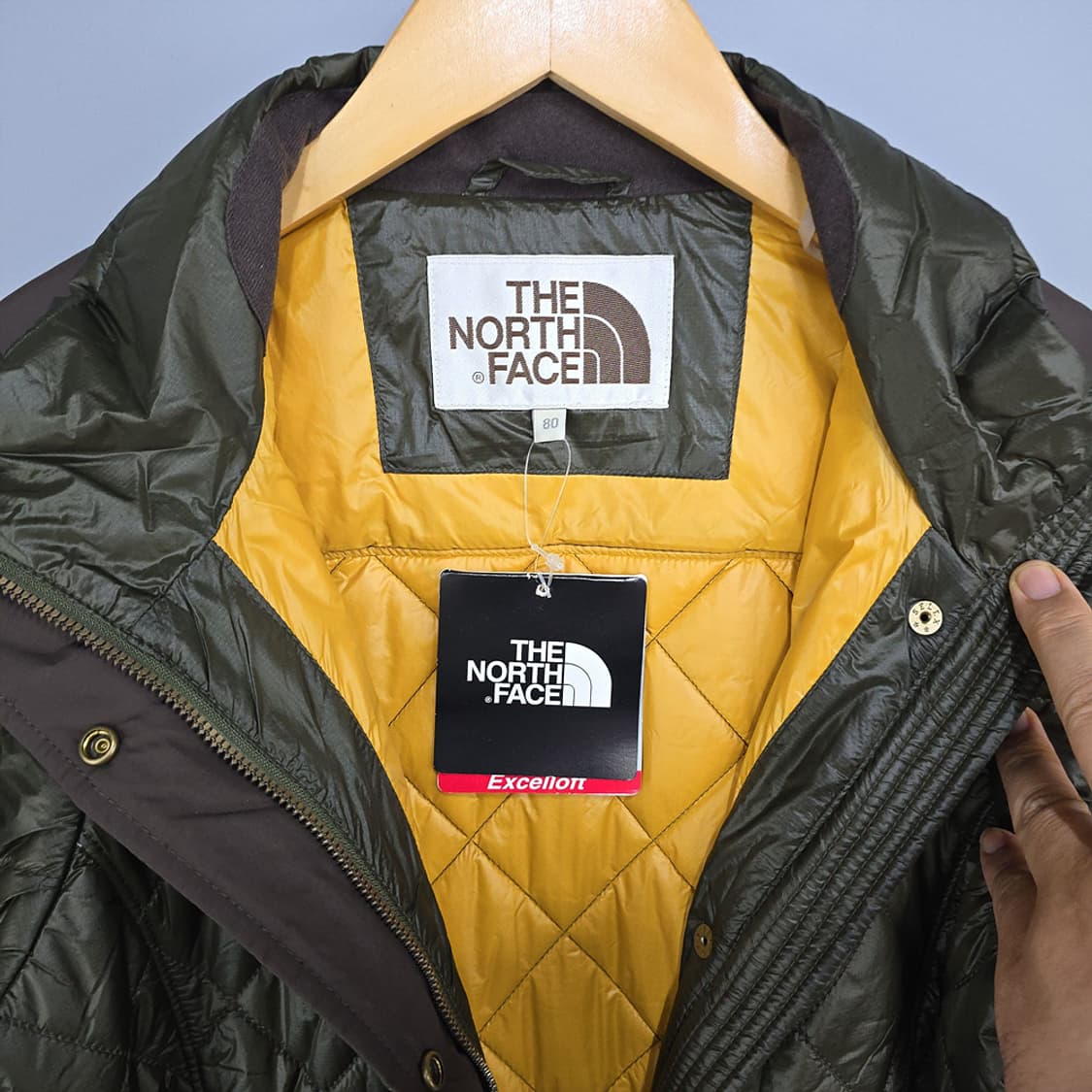 택달린새제품)노스페이스 롱 포호노 퀼팅 자켓 80(S) 상품이미지4
