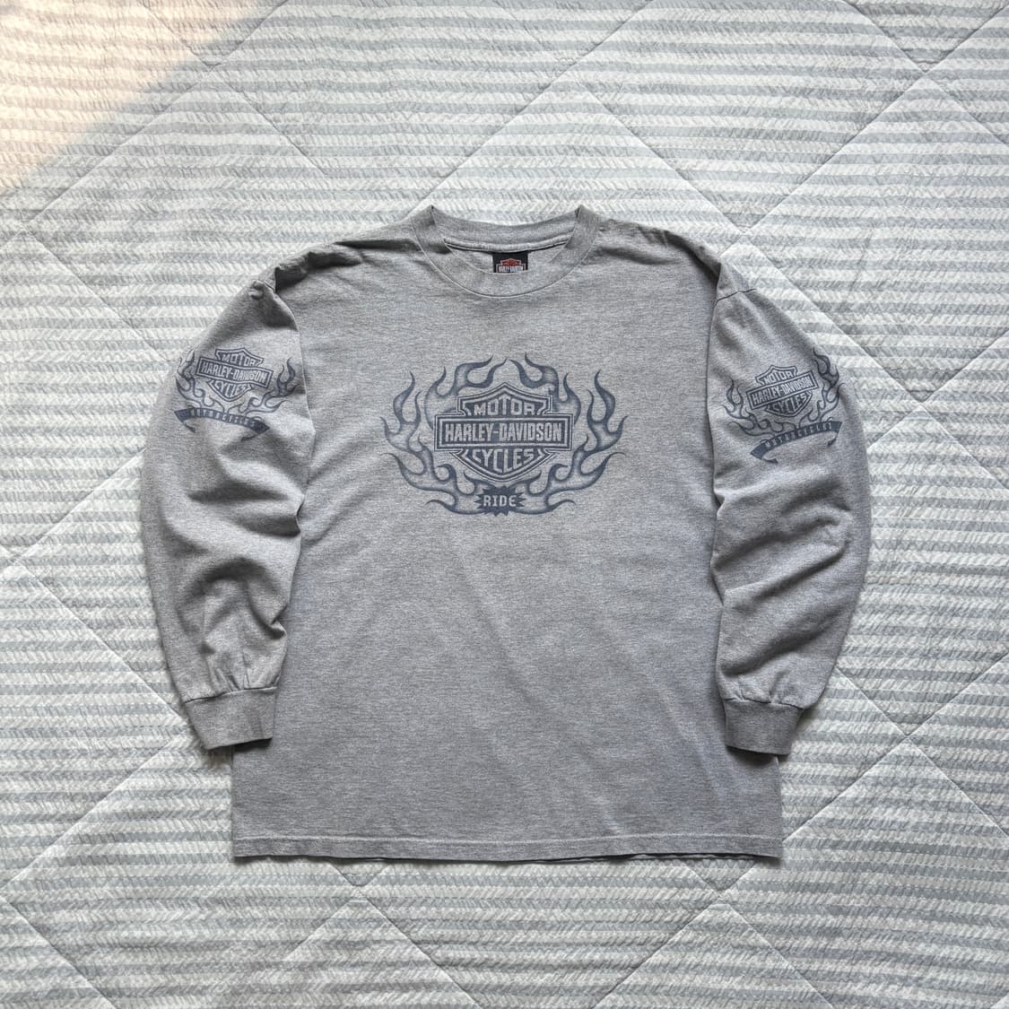 빈티지 할리데이비슨 플레임 롱슬리브 티셔츠 상품이미지1