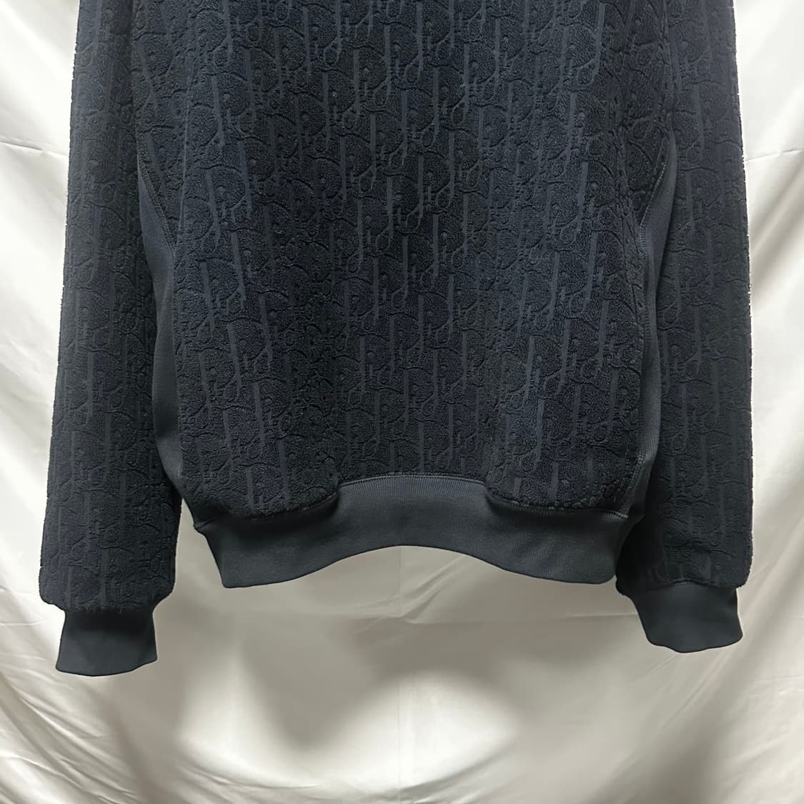 [3XL/새상품급] 디올 오블리크 테리 후드티 블랙 상품이미지3