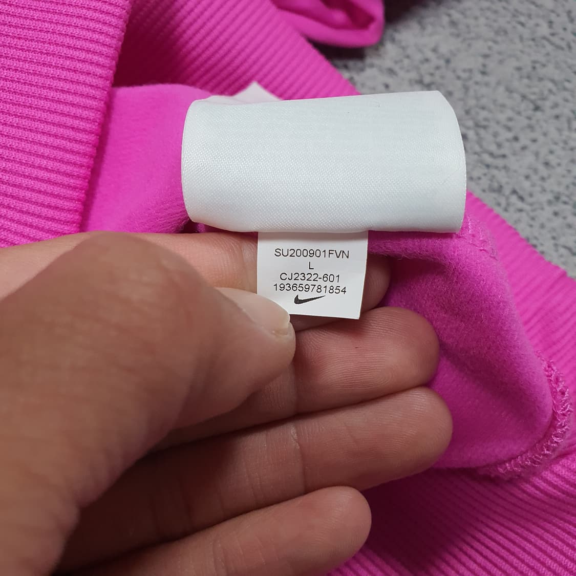 ✨ (바배) 나이키 핑크 크롭 후드 집업  상품이미지5