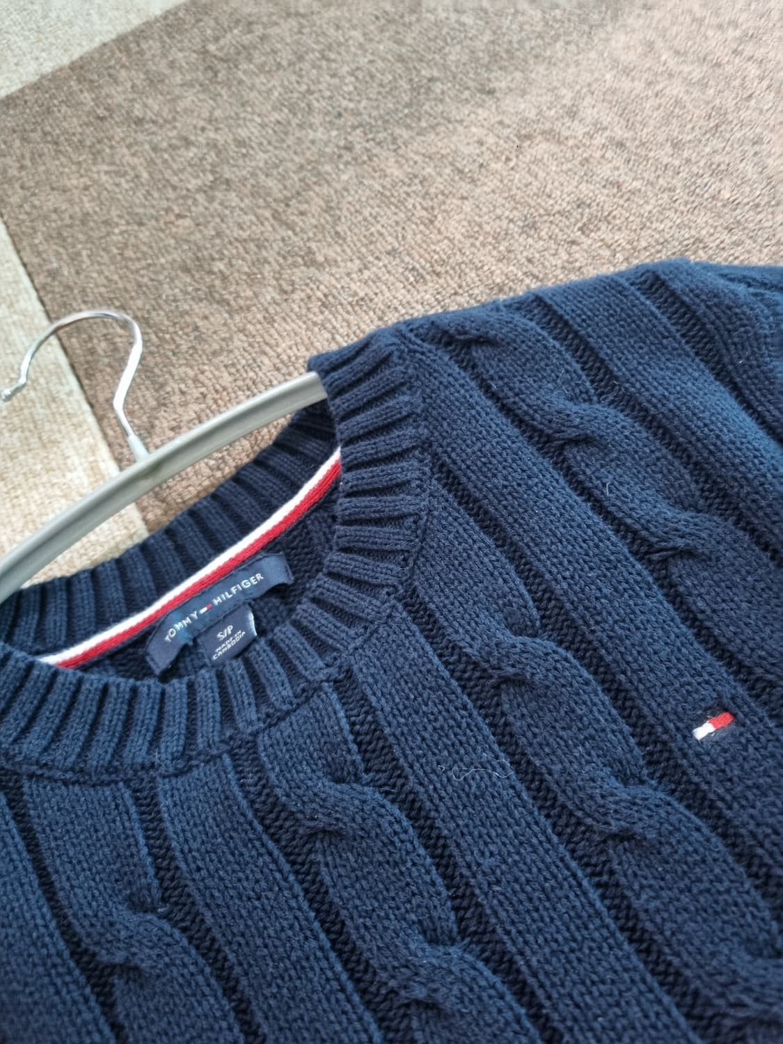 타미힐피거 케이블 코튼 니트 S 상품이미지1