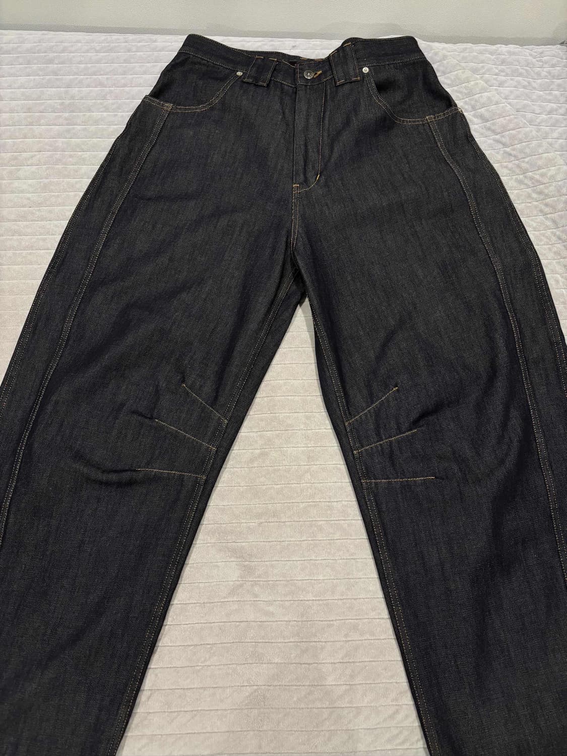 9999아카이브 테크니컬 커브드 데님진 팝니다 상품이미지1