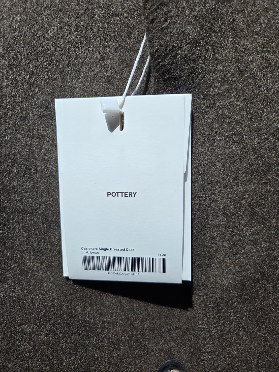 (1)포터리 캐시미어 싱글코트 새상품 상품이미지4