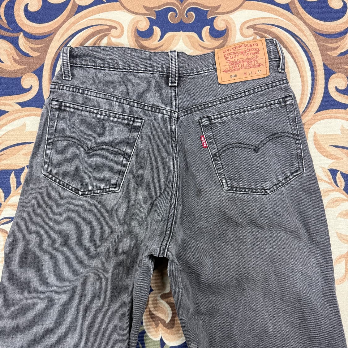 (28)90s리바이스 Levis 506 그레이 데님팬츠 상품이미지2