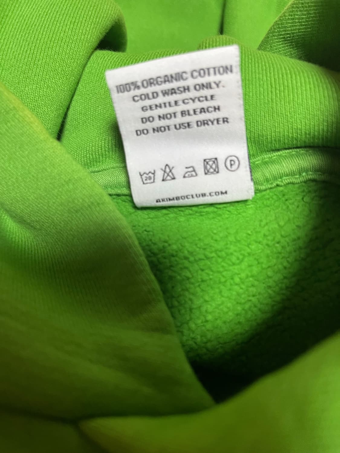 아킴보클럽 후드티 시그널그린 M 상품이미지6