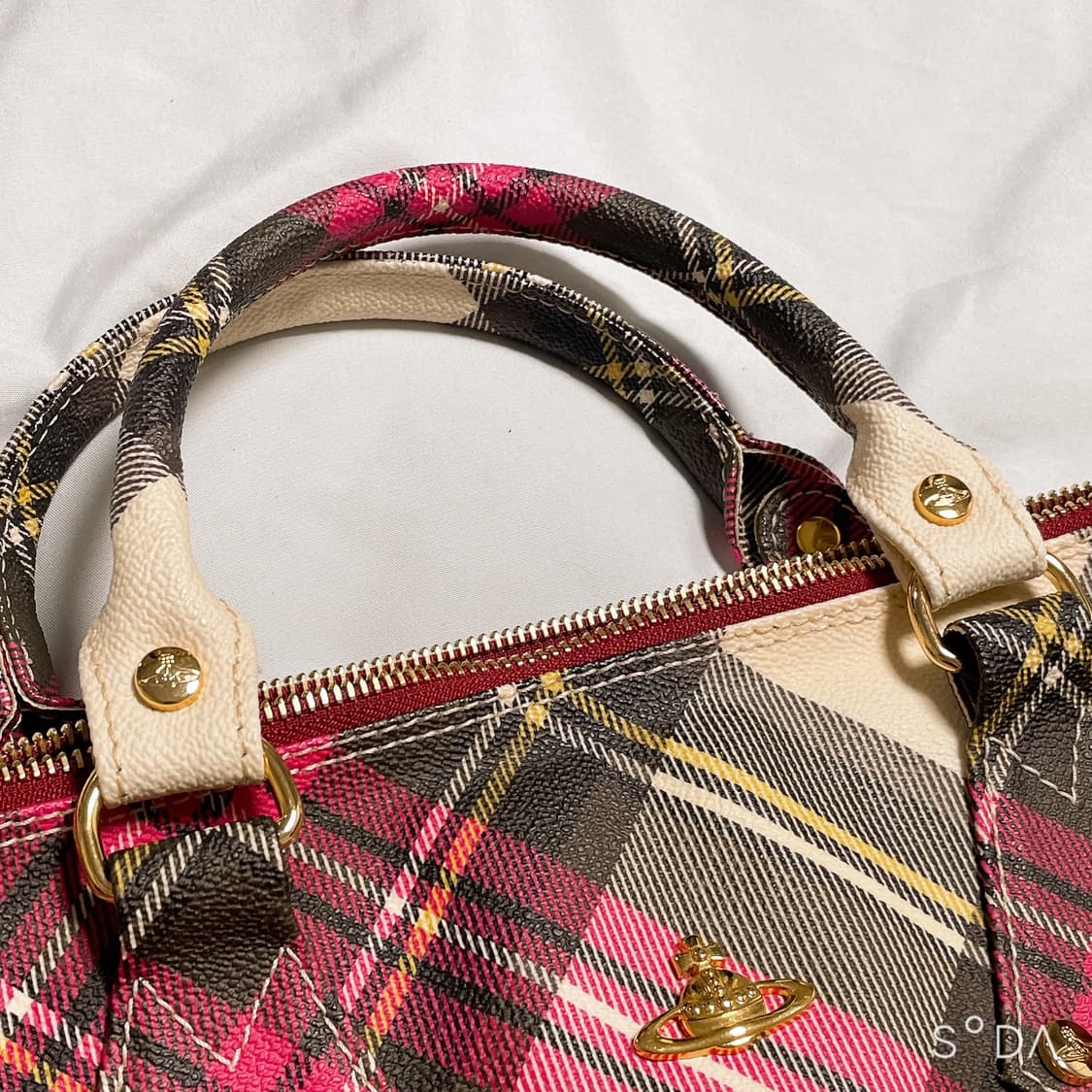 비비안웨스트우드 타탄 체크 토트백 상품이미지10