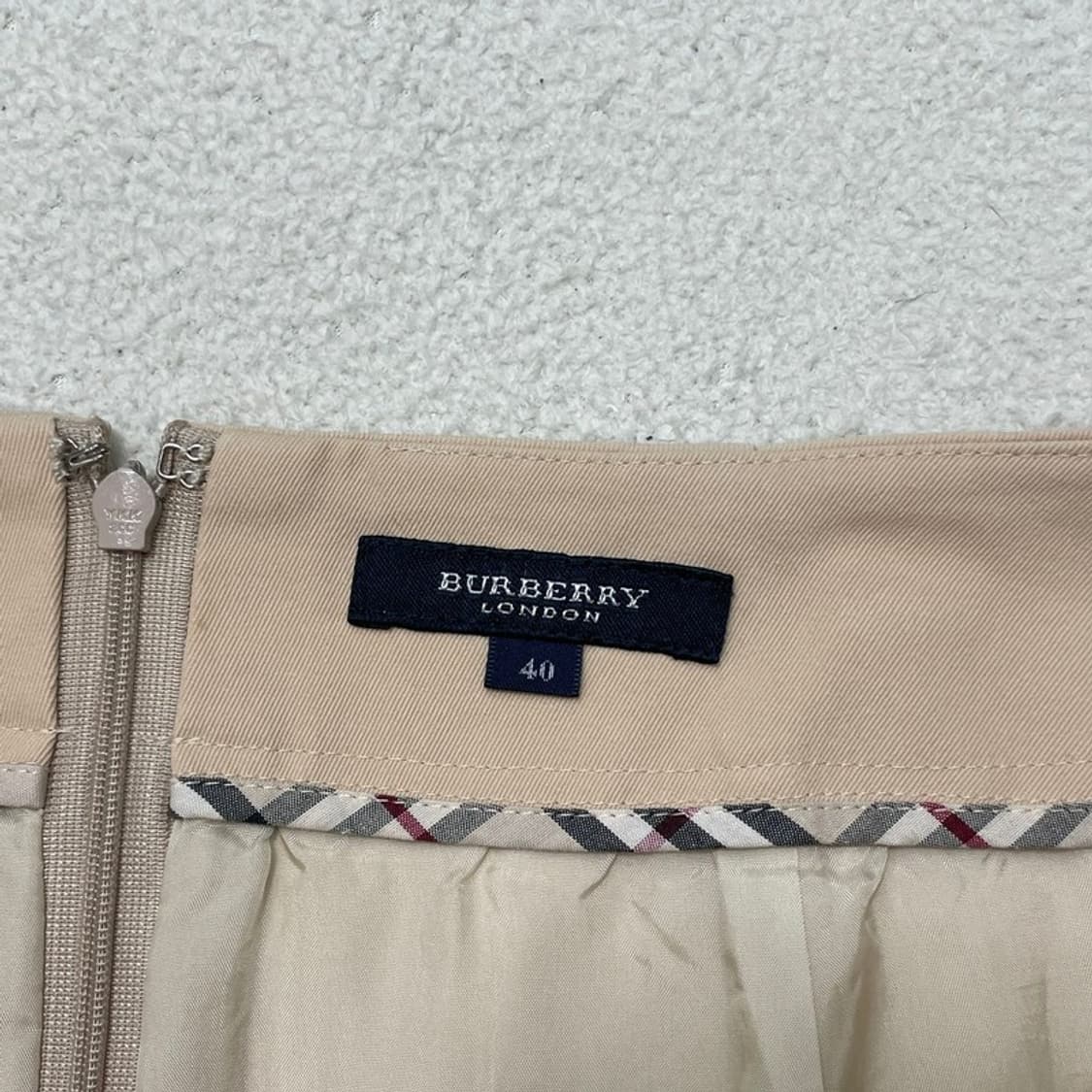 BURBERRY 플리츠 스커트 베이지 40 상품이미지2