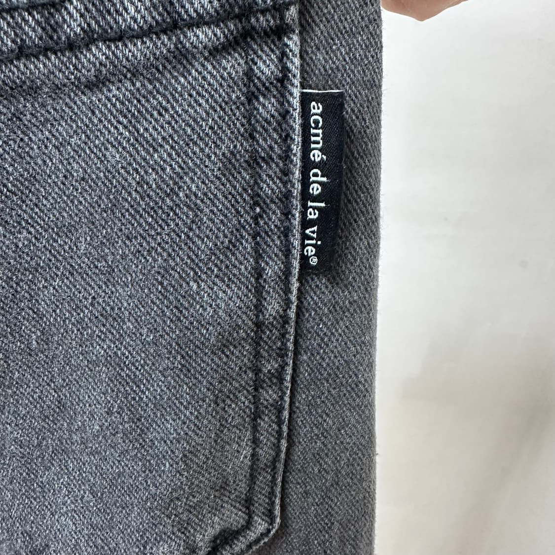 ADLV 아크메드라비 자수 그레이진 흑청 데님팬츠 1(28)사이즈 J28 상품이미지8