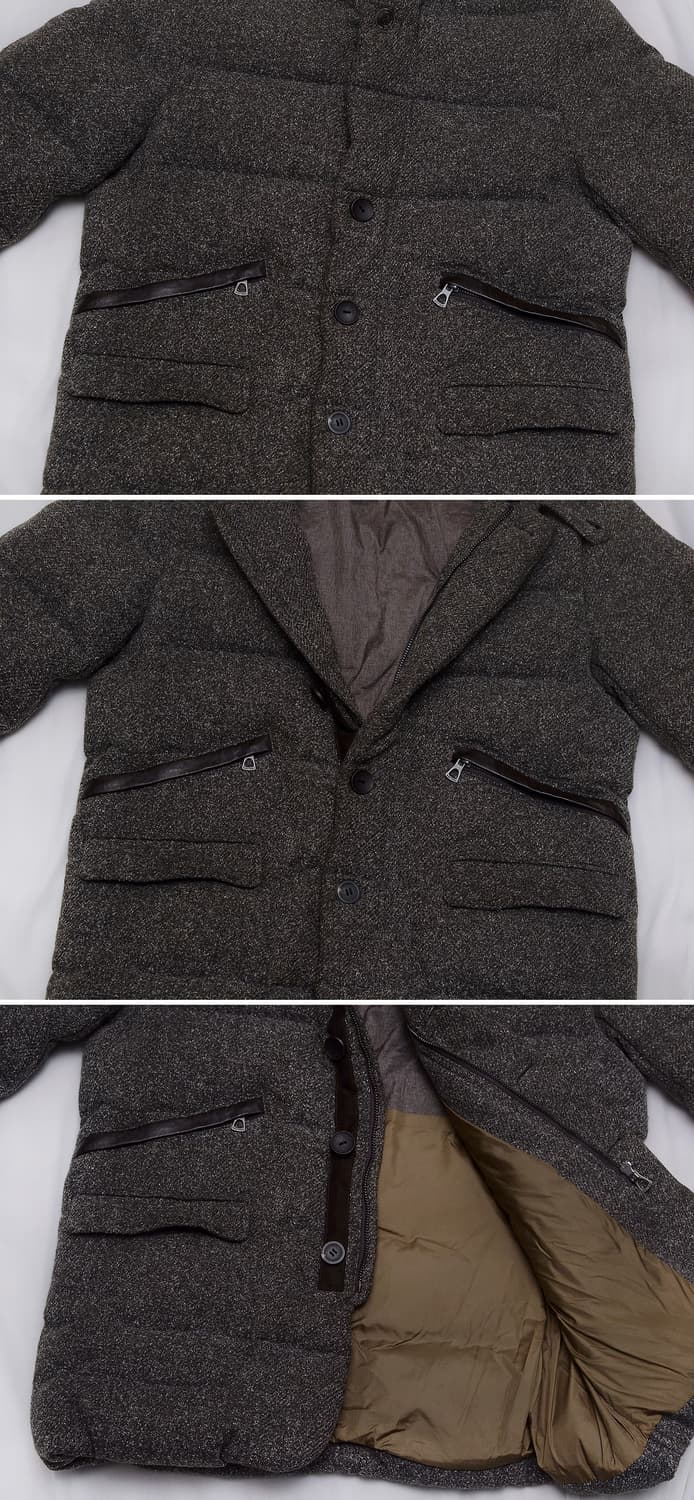 시리즈 (series) 라파예트 양털카라 트위드 다운패딩 자켓 (100) 상품이미지6