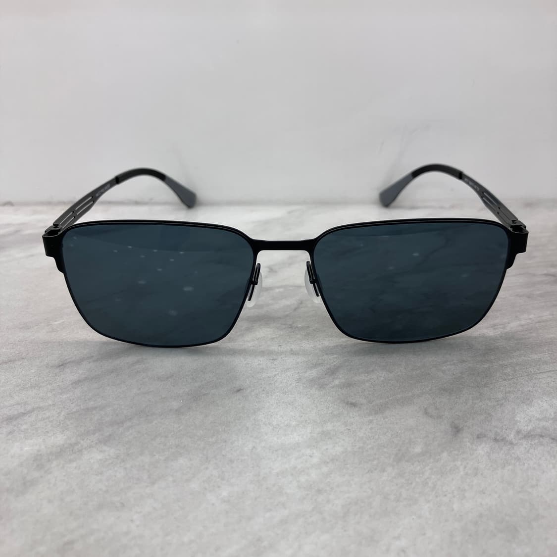 D61 하츠 Hatz 매트 블랙 스퀘어 선글라스 그레이 상품이미지6