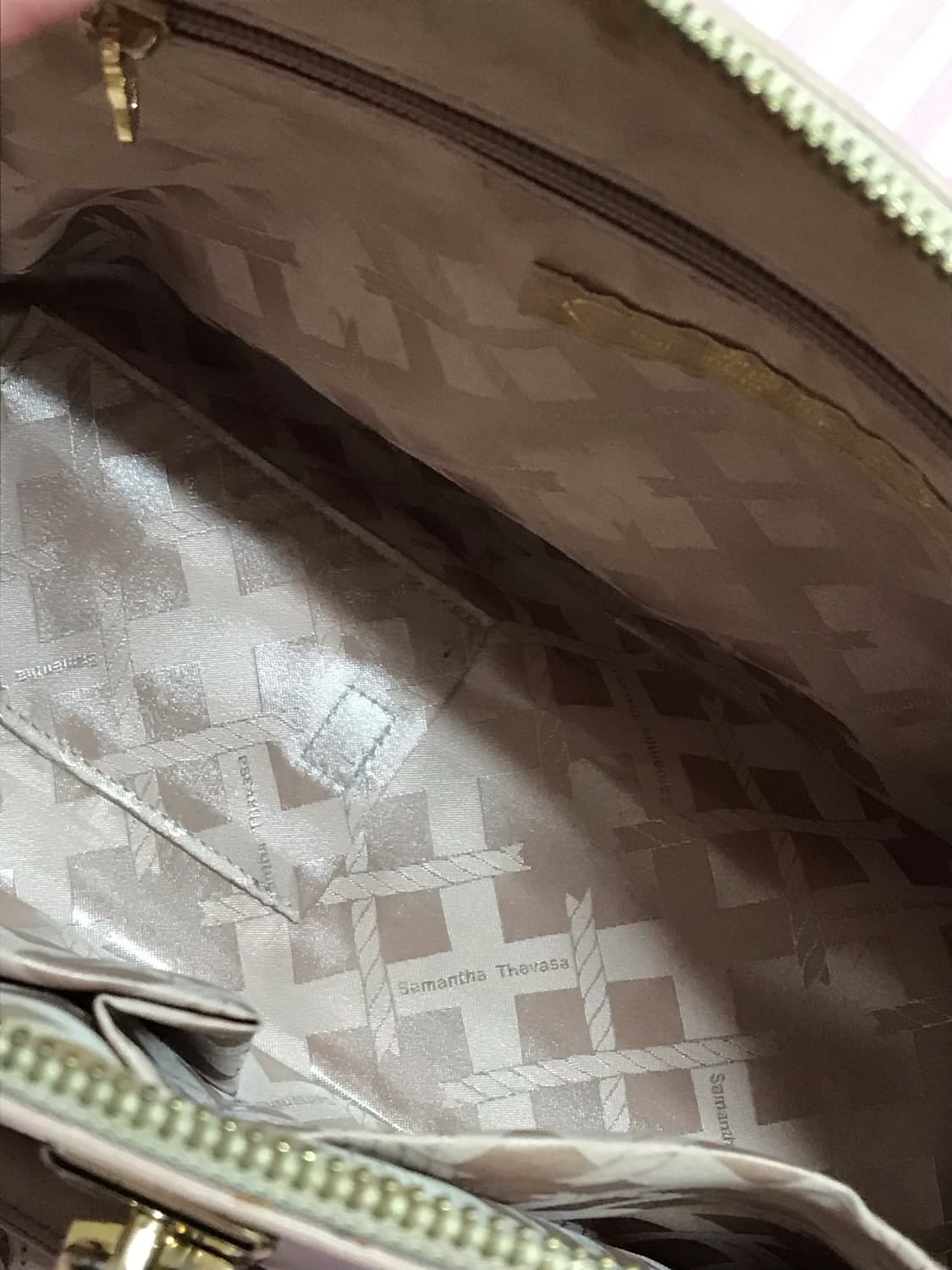 사만다타바사 코랄핑크베이지 토트백 갸루가방 러블리 상품이미지6