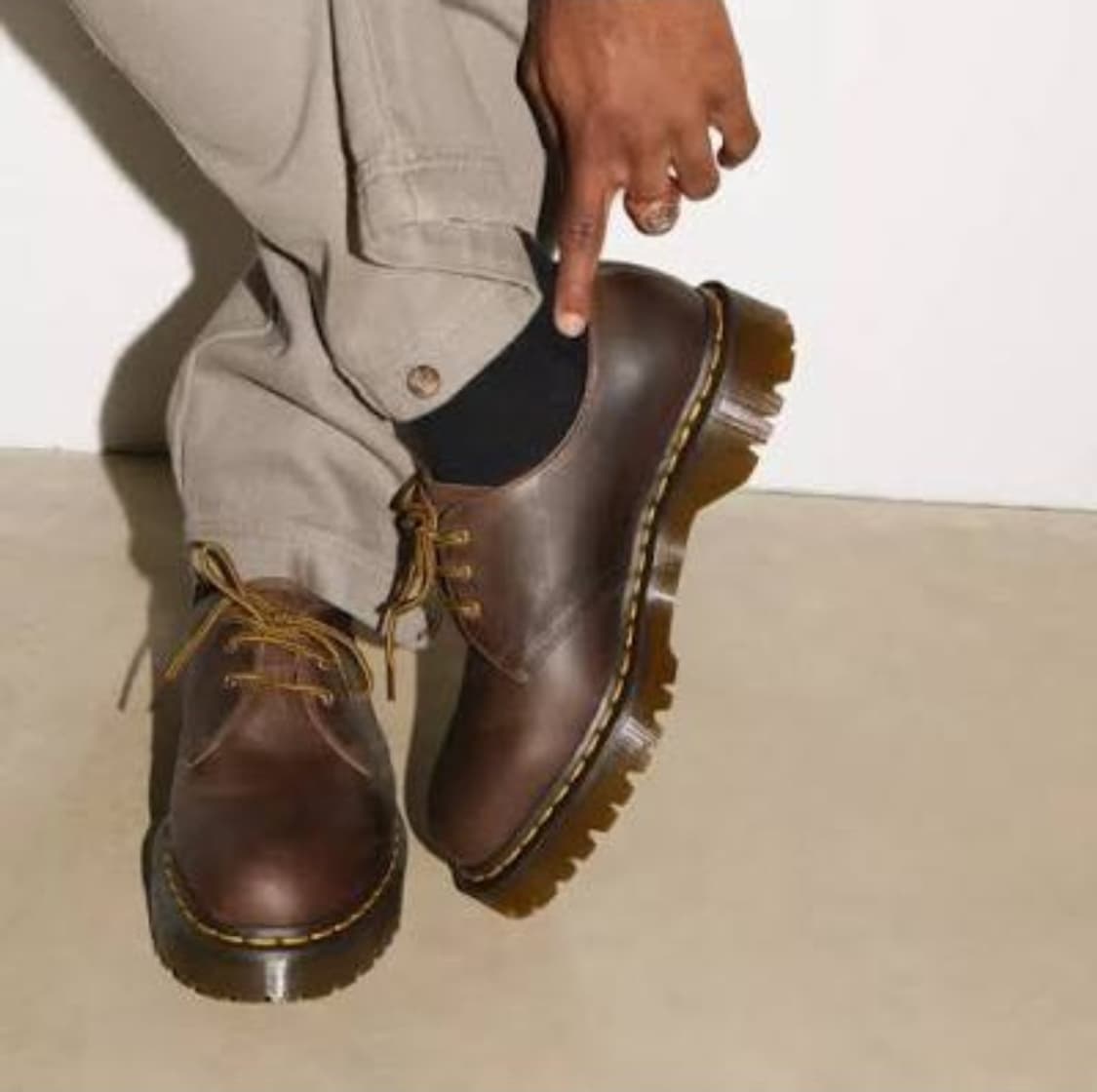 260 닥터마틴 1461 크레이지홀스 레더부츠 다크브라운 11838201 상품이미지2