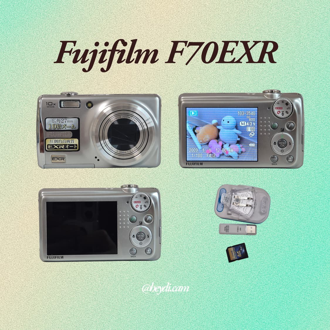 A급 > (아일릿원희) 후지 F70EXR(fuji F70EXR) 실버 상품이미지2