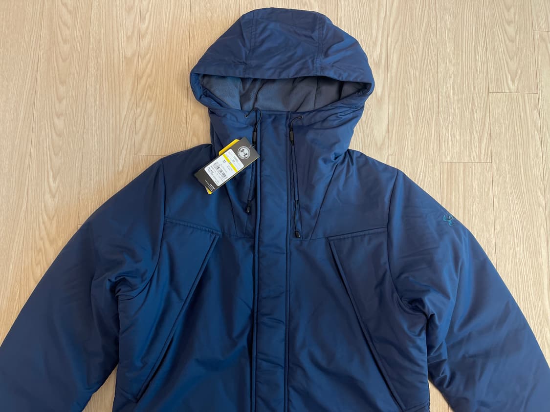 언더아머 UA 롱 코트 벤치 코트 네이비 상품이미지2