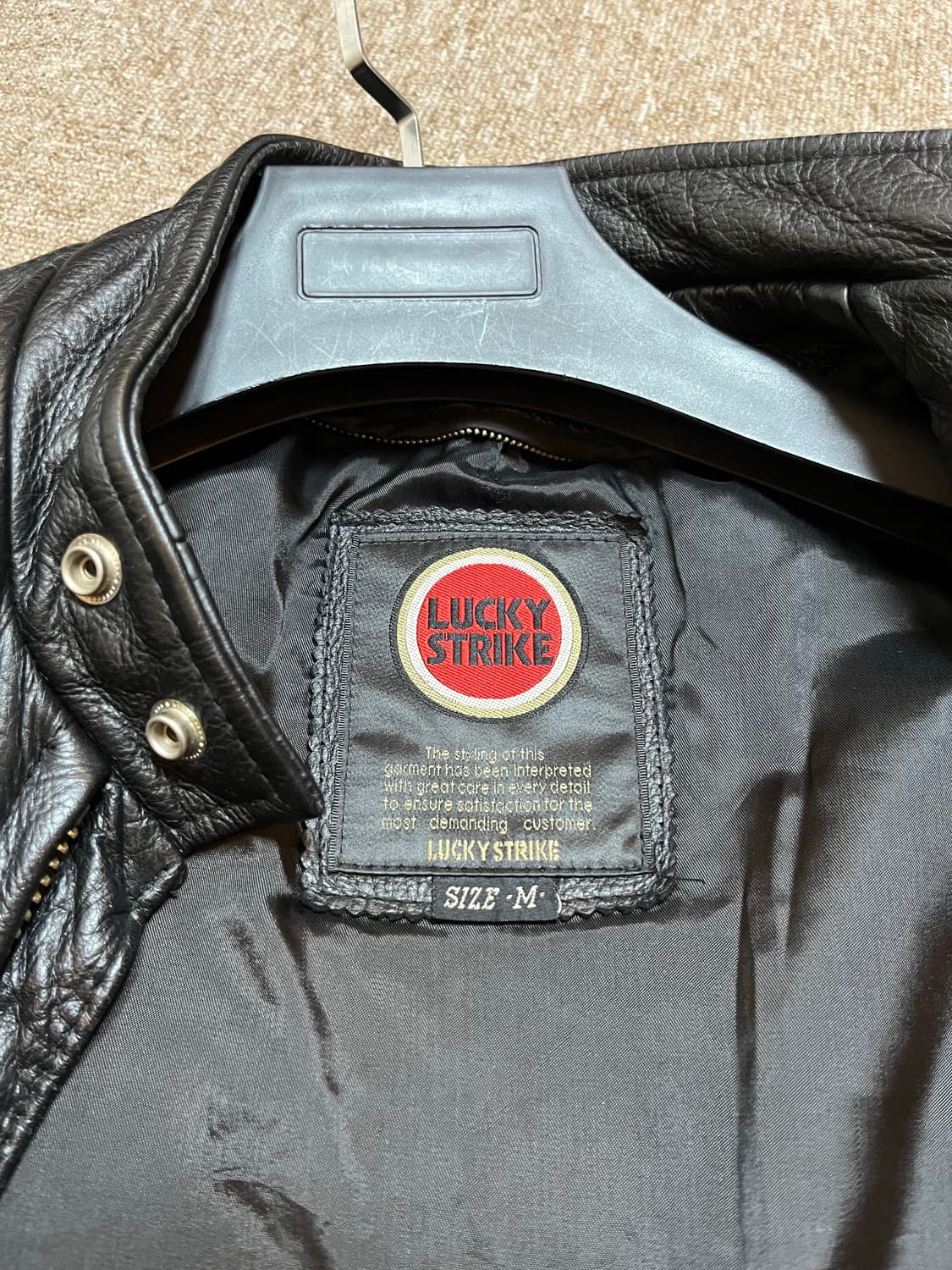 Lucky Strike leather jacket 상품이미지5