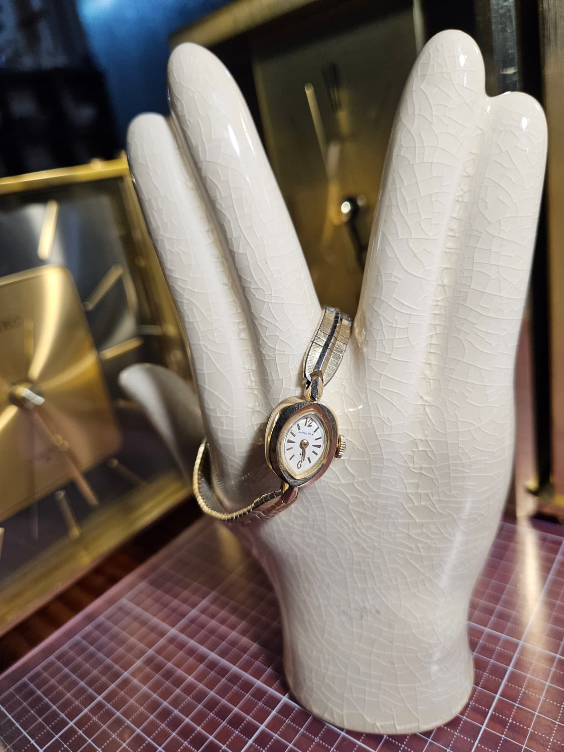 해밀턴 빈티지 여성 금장 핸드와인딩(수동) 손목시계 상품이미지1