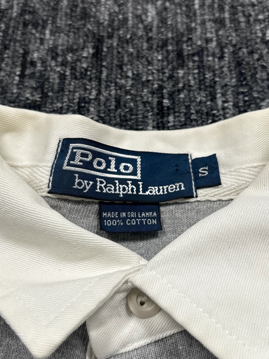폴로 그레이 네이비 배색 럭비티 상품이미지5
