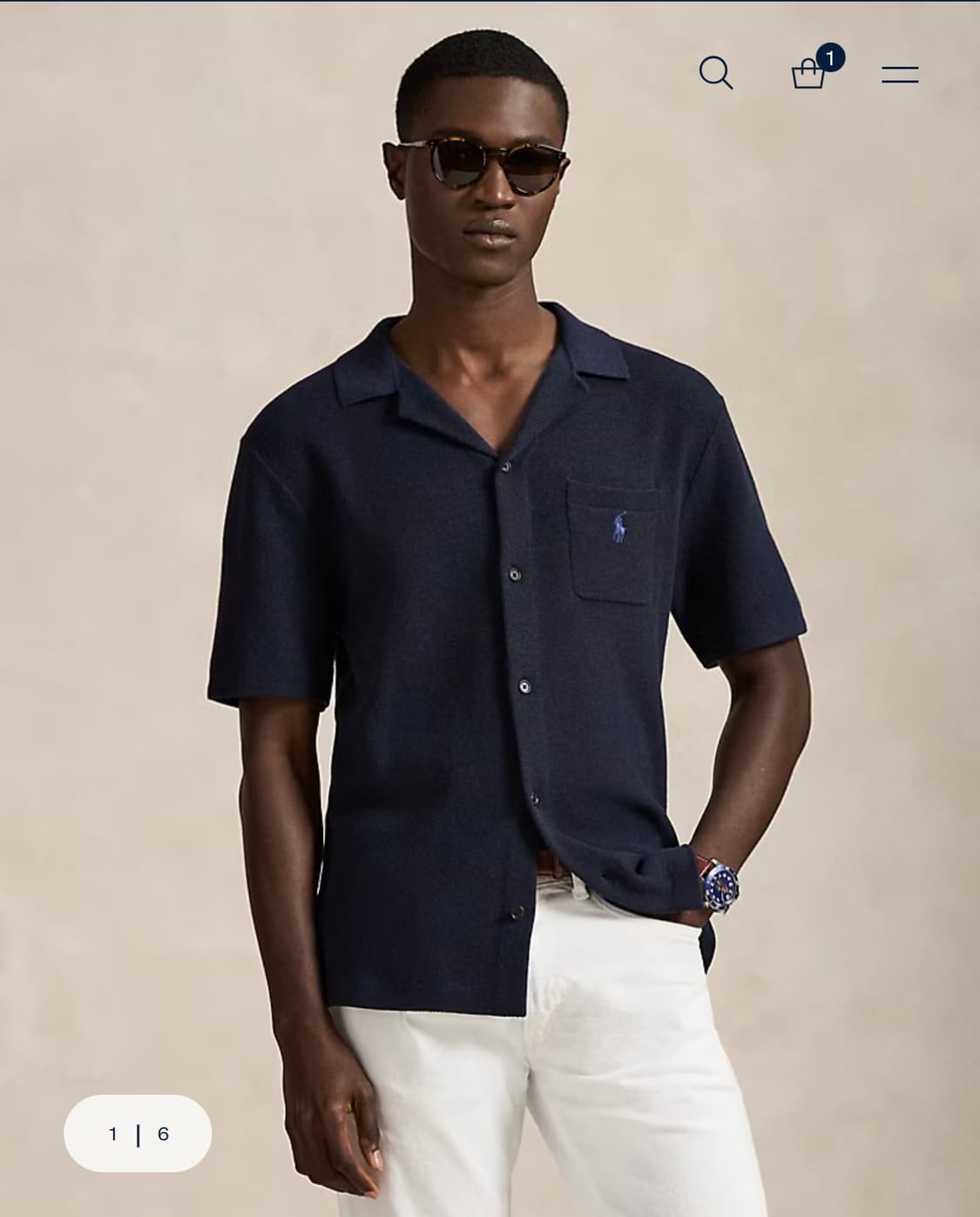 [구매] 폴로 랄프 로렌 메시 니트 코튼 숏 슬리브 카디건 상품이미지2