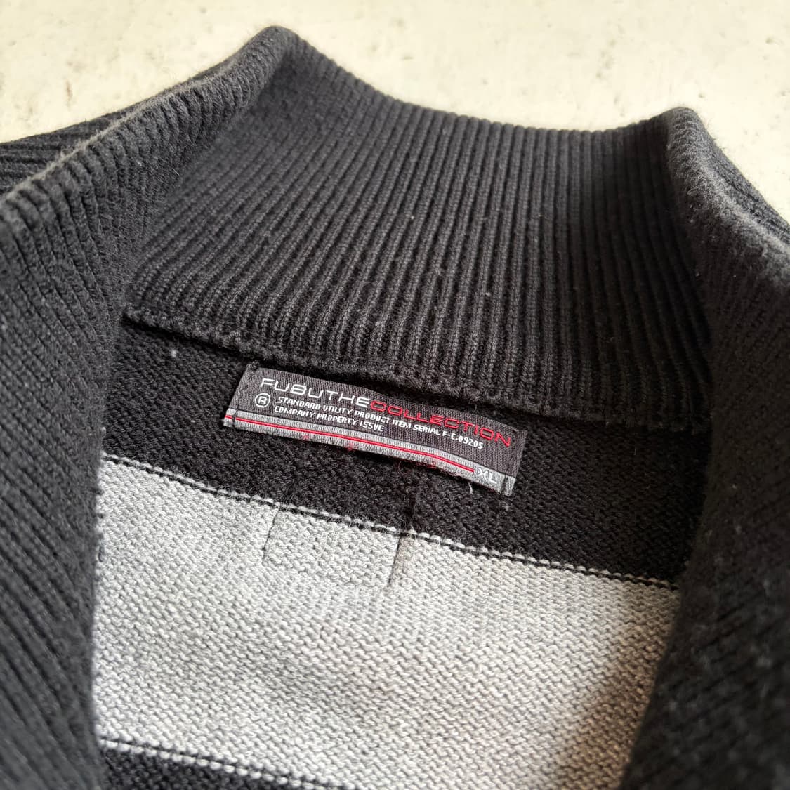 00s FUBU 후부 빈티지 니트집업 져지 XL 상품이미지6