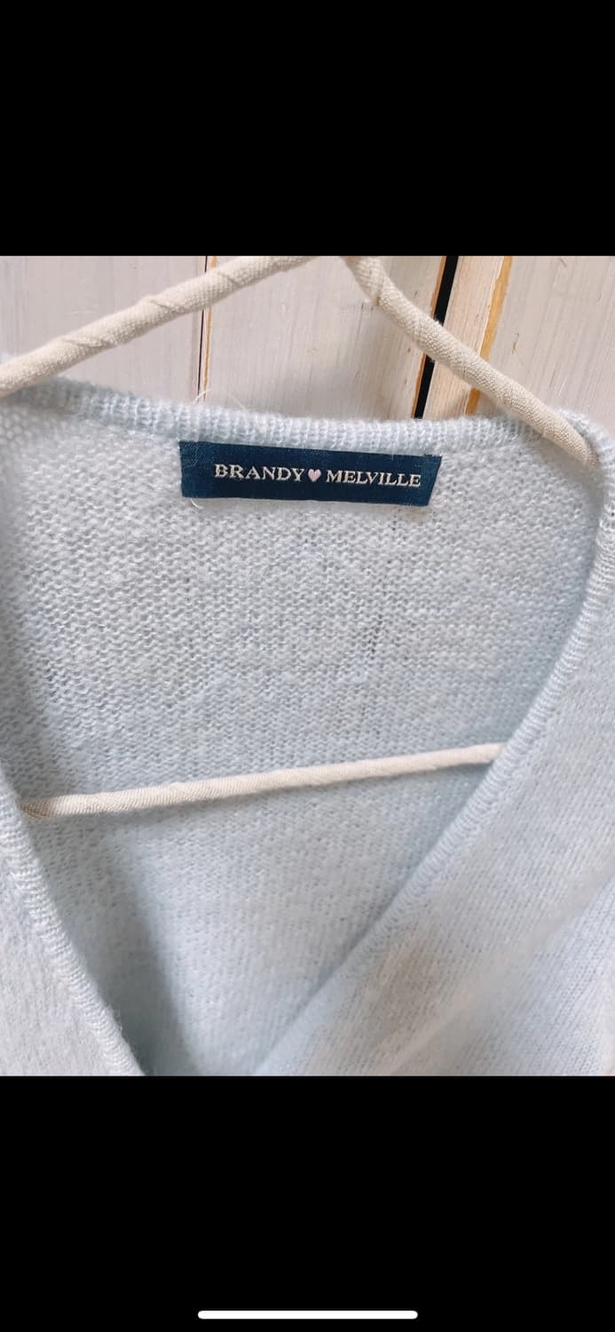 브랜디멜빌 코코 랩 가디건 니트 베이비 블루 상품이미지3
