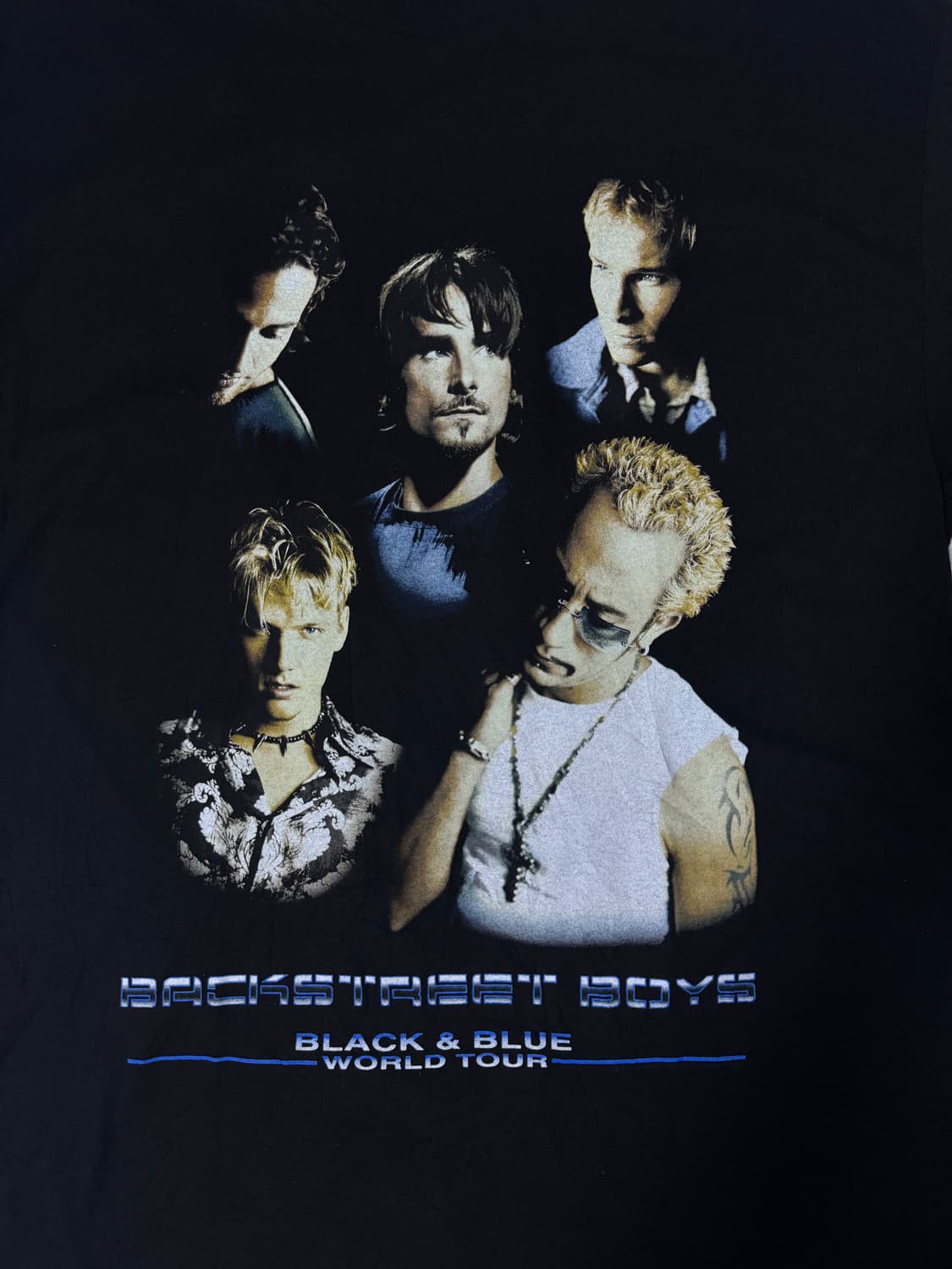 00s usa 백스트리트 보이즈 Black&Blue 월드투어 밴드티 상품이미지1