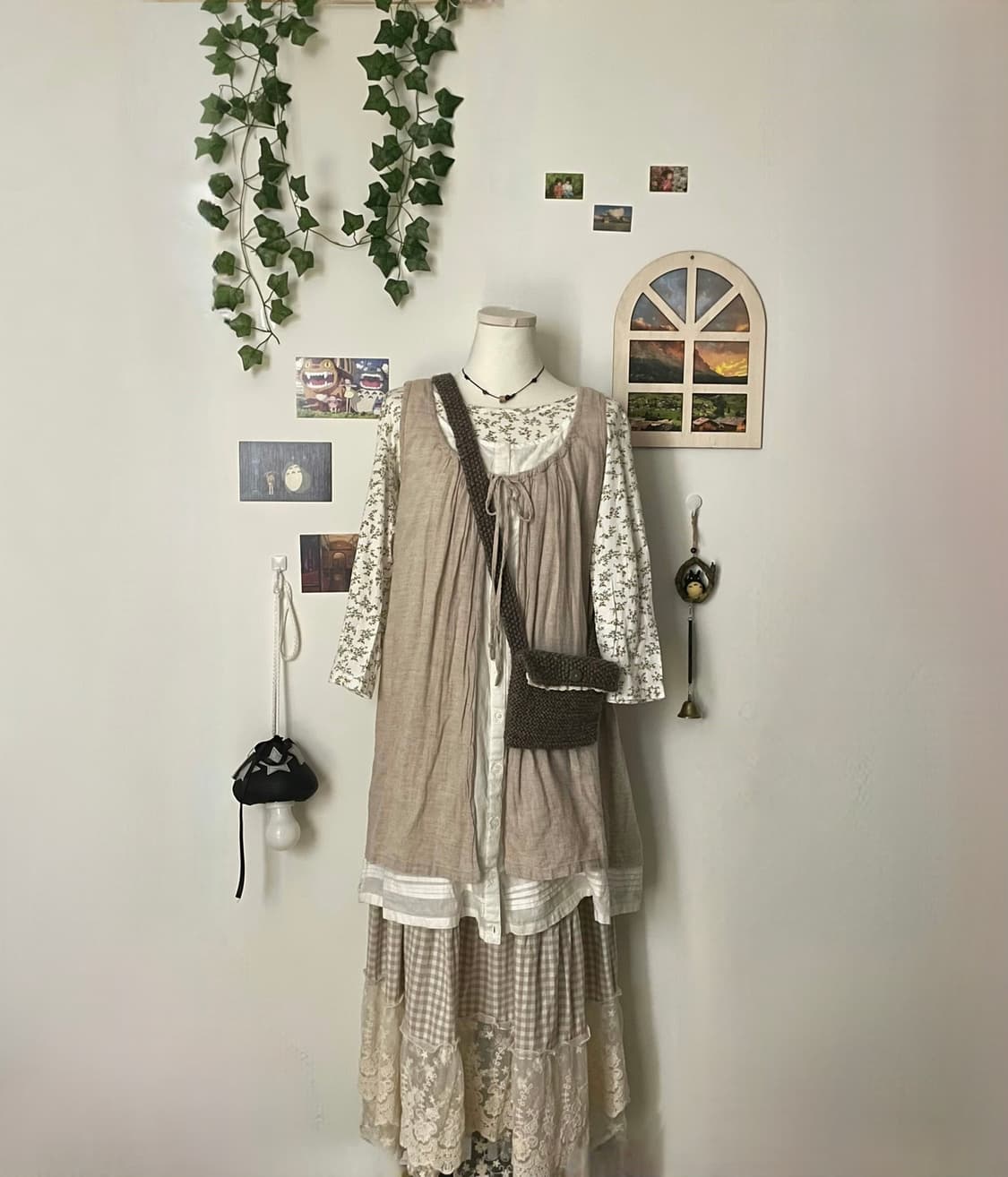 모리걸 노랑 잔꽃 이너티 #모리걸 #슬리브 #이너티 상품이미지1