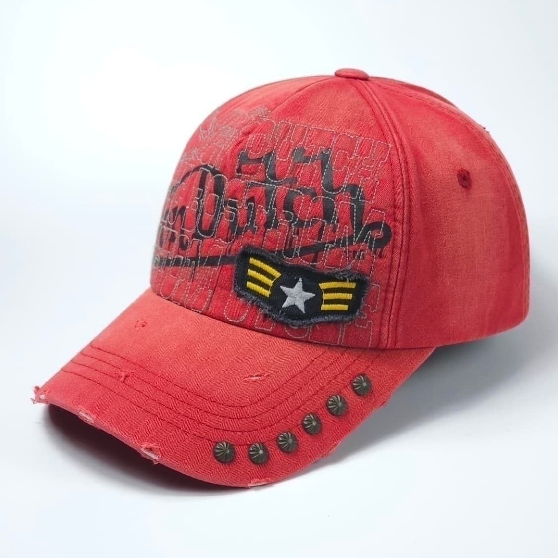 본더치 레드 Y2K 빈티지 볼캡 모자 상품이미지3