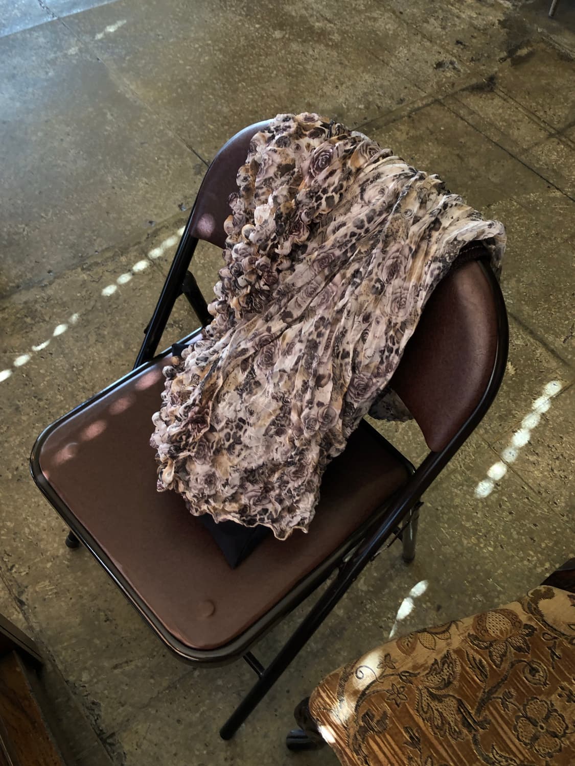 플라워 레오파드 팝콘 스카프  상품이미지4