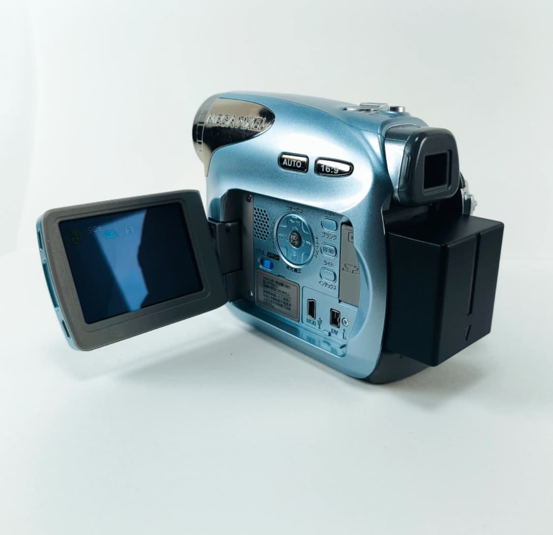 희귀)하늘색 JVC MiniDV victor 캠코더 풀박스 판매 상품이미지2