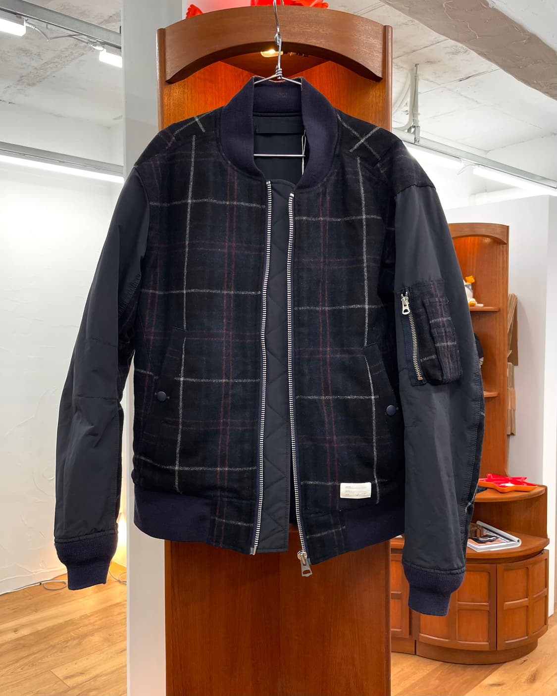 [2] Name. 체크 봄버 자켓 상품이미지1