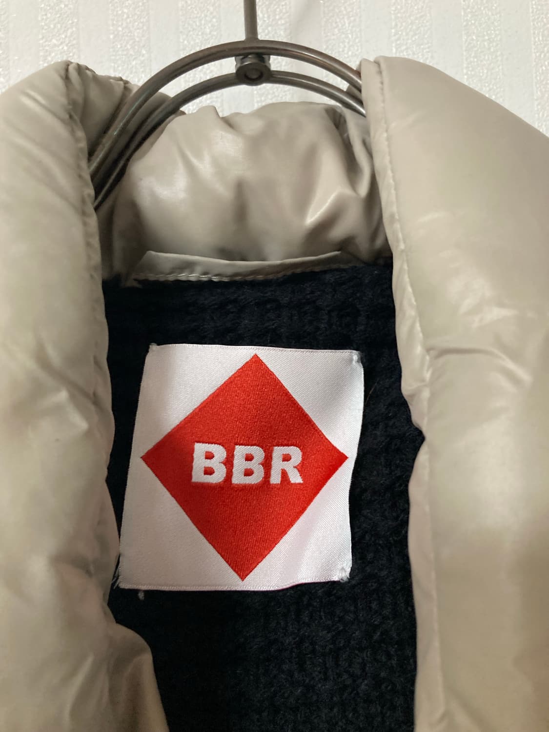 (M) BBR 패딩 점퍼 베이지/블랙 드라이 완료 상품이미지2