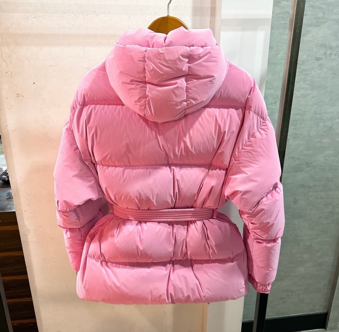 (정품/새상품) 옌키옌키 여성 파우더 핑크 미쉐린 구스다운 패딩 점퍼 상품이미지5