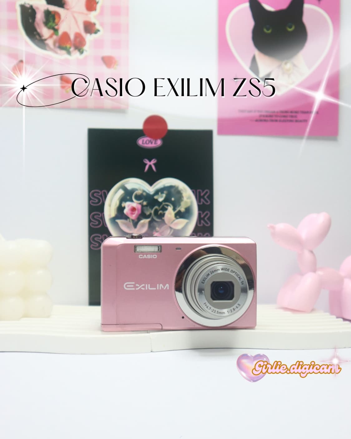 코르티스 디카!)  카시오 엑슬림 zs5 베이핑크 CASIO ZS-5 상품이미지1